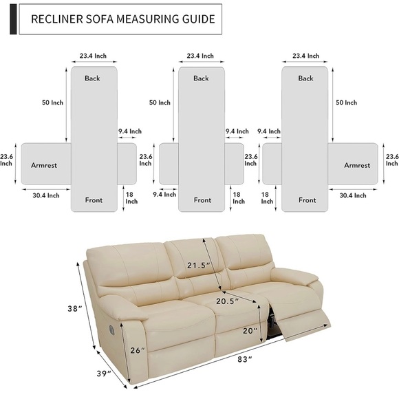 Easy-Going Recliner Sofa Cover - Picture 5 of 5